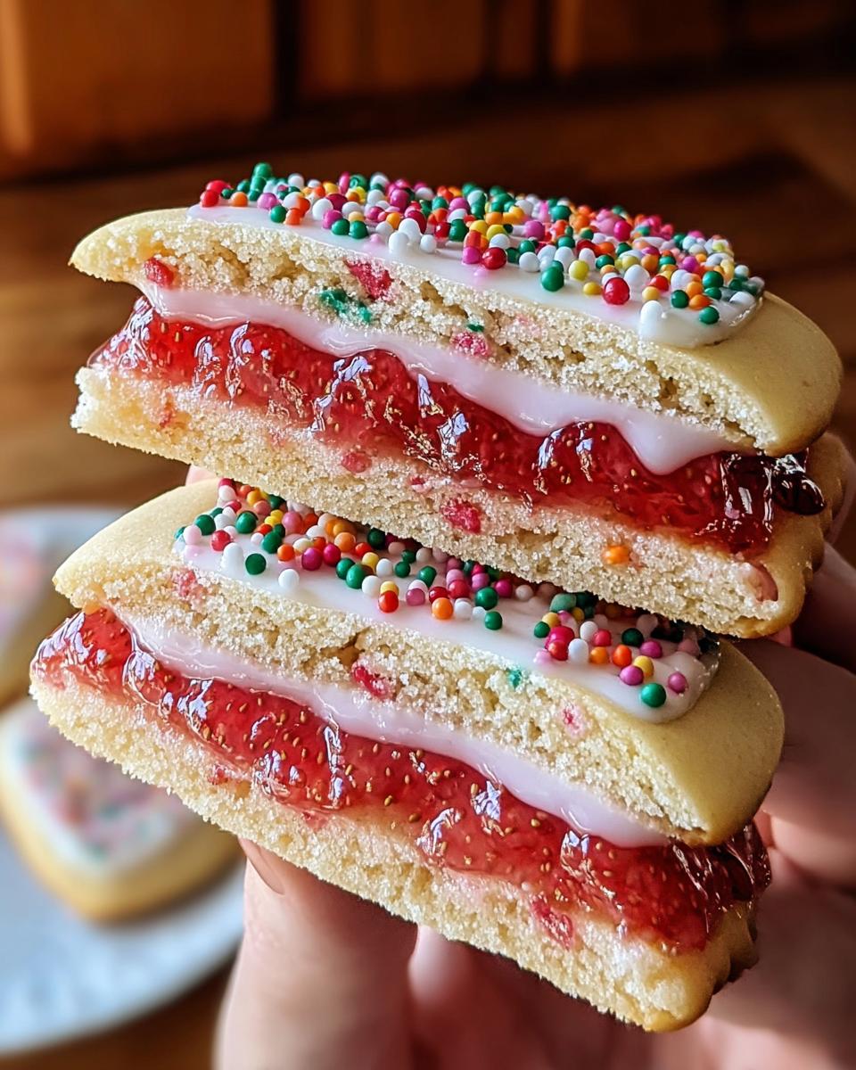 Strawberry Pop Tart Sugar Cookies - detail 1
