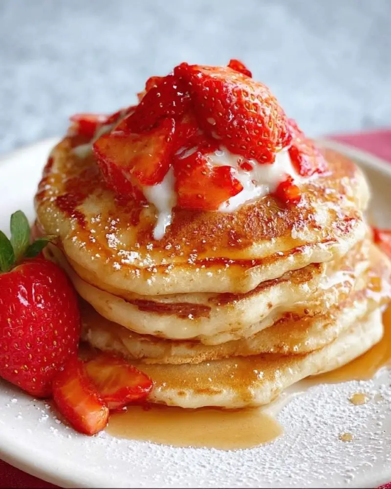 Strawberry Vanilla Pancake