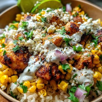 Street Corn Chicken Bowl