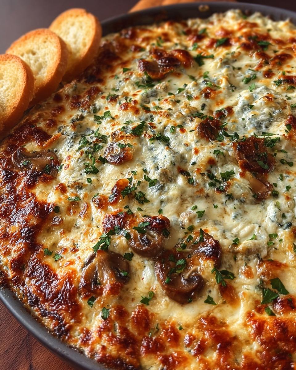 Stuffed Mushroom Dip - detail 1