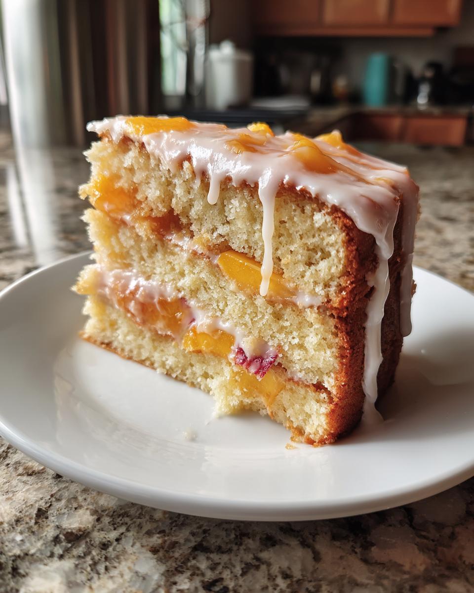 Summer Peach Cake - detail 1