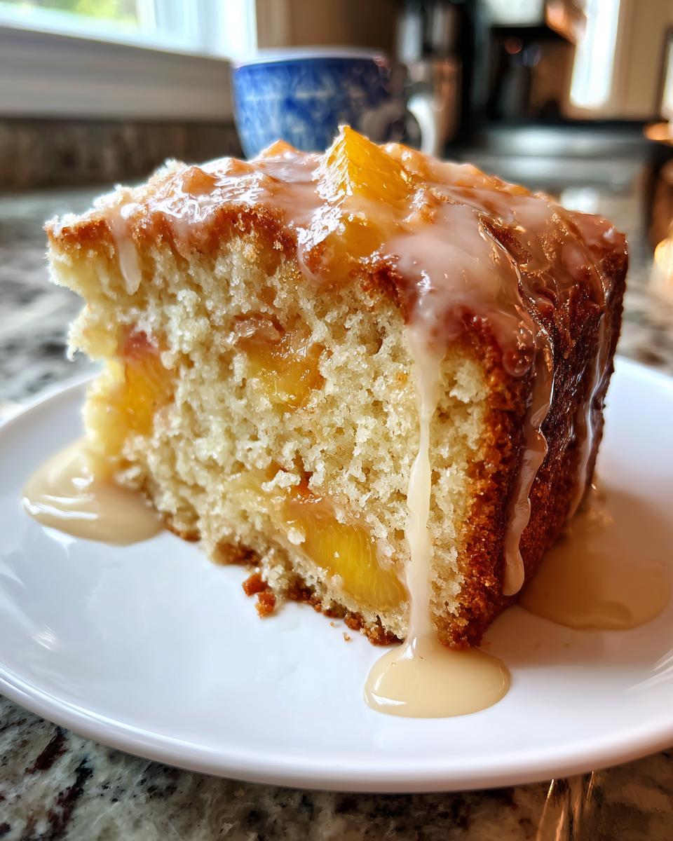 Summer Peach Cake - detail 2