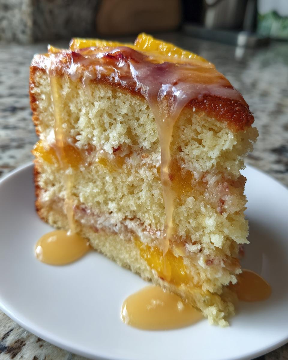 Summer Peach Cake - detail 3