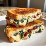 Sun Dried Tomato Spinach and Ricotta Grilled Cheese