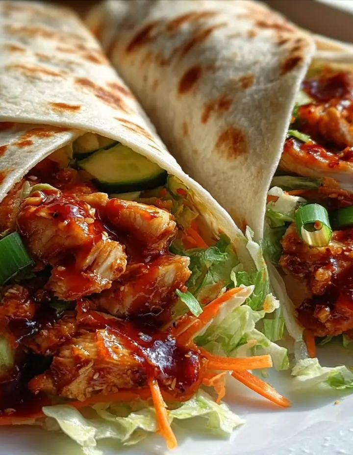 Sweet Chili Chicken Wraps
