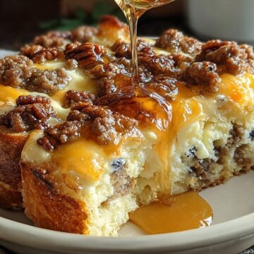 Sweet Maple Sausage Breakfast Casserole