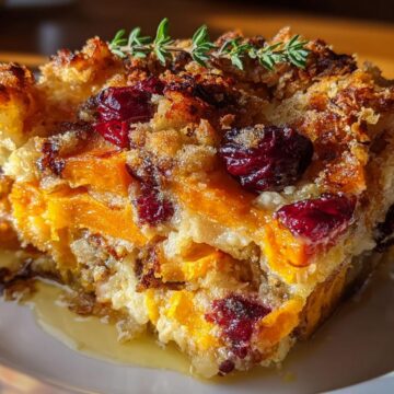 Sweet Potato & Cranberry Gratin