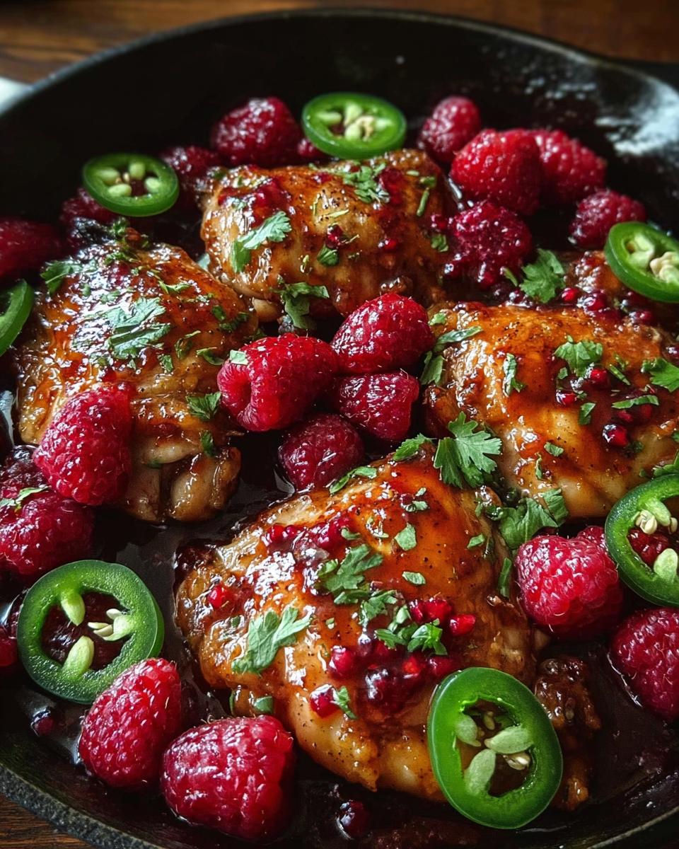 Sweet and Spicy Jalapeno Raspberry Chicken - detail 1