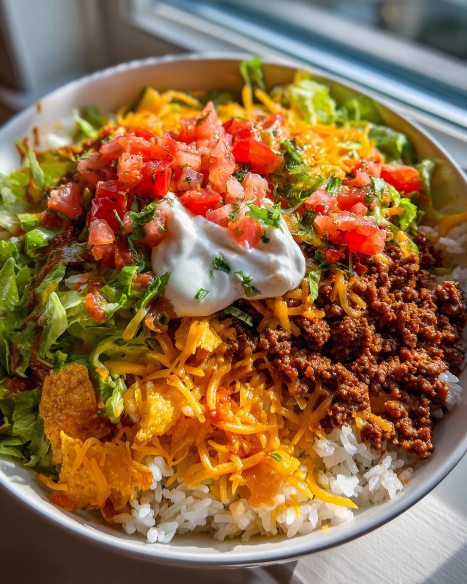 Taco Rice Bowl with Doritos - detail 1