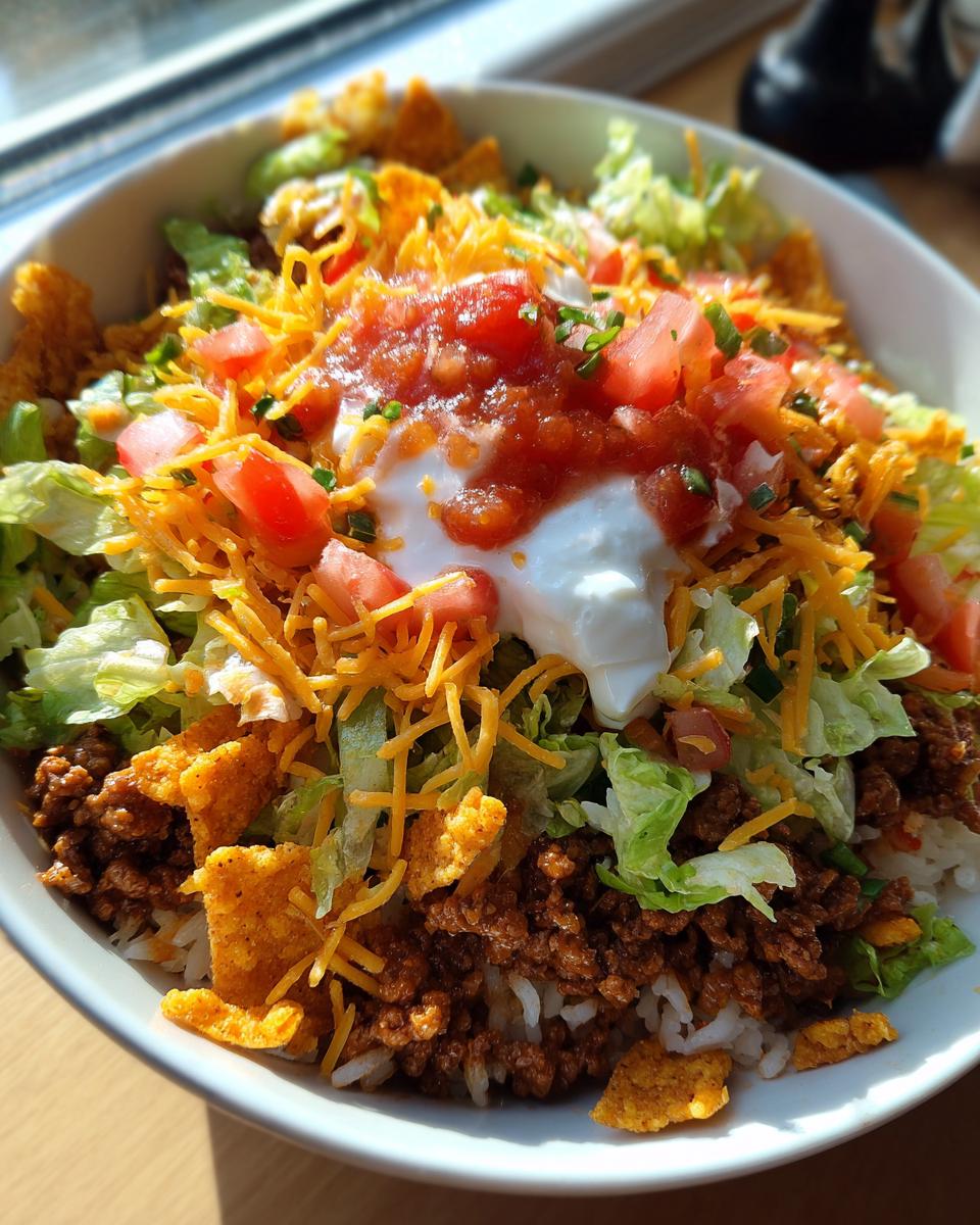 Taco Rice Bowl with Doritos - detail 2