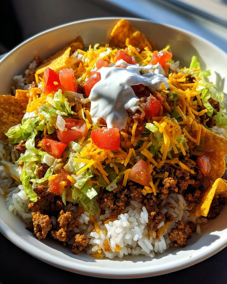 Taco Rice Bowl with Doritos - detail 3