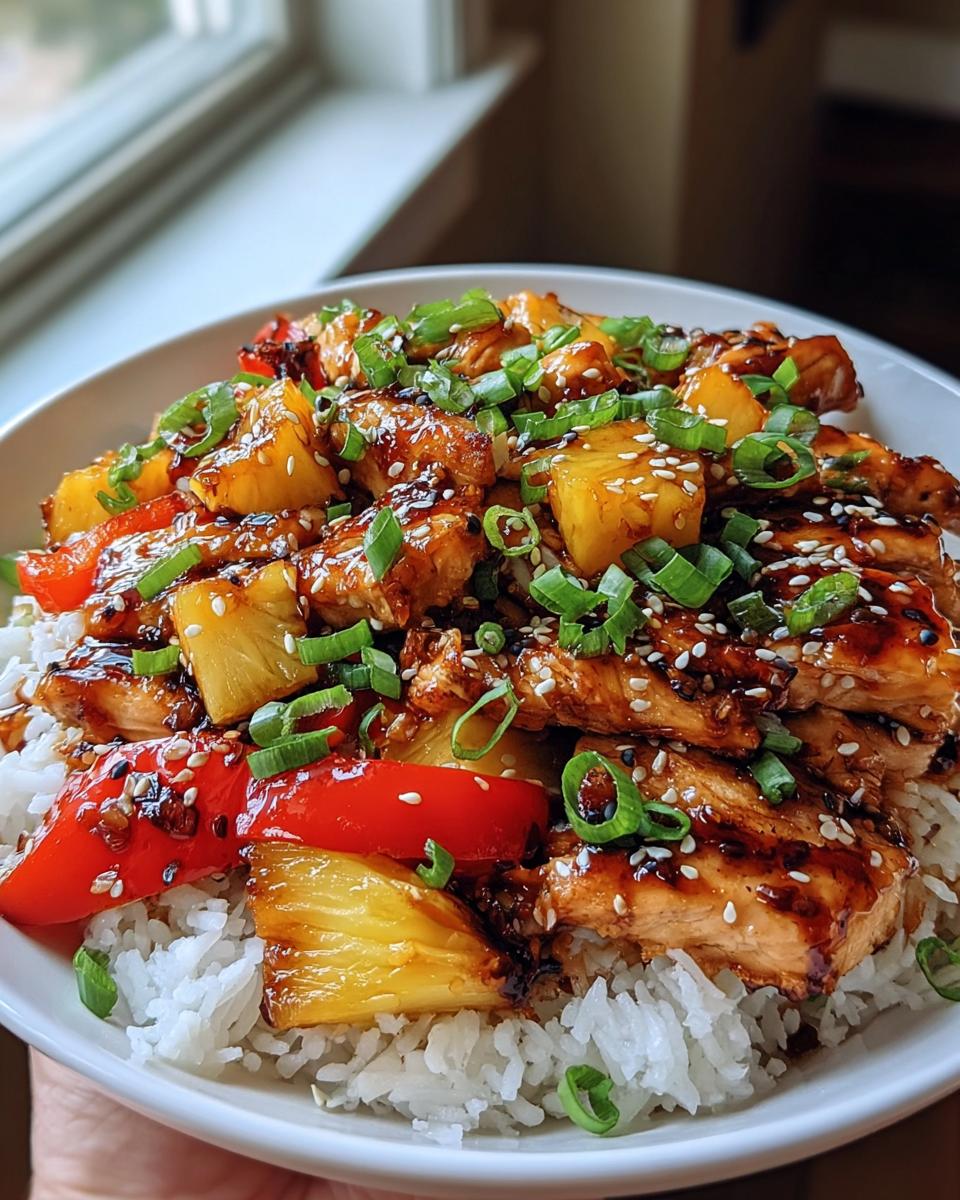 Teriyaki Pineapple Chicken Bowls - detail 1