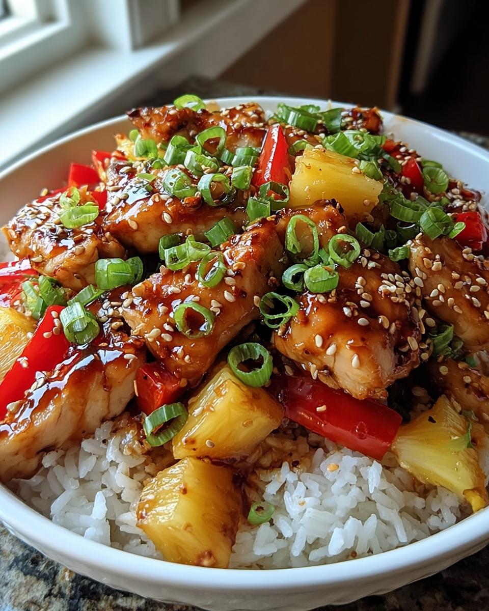 Teriyaki Pineapple Chicken Bowls - detail 2