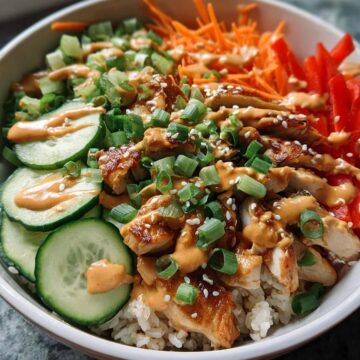 Thai Peanut Chicken Buddha Bowl