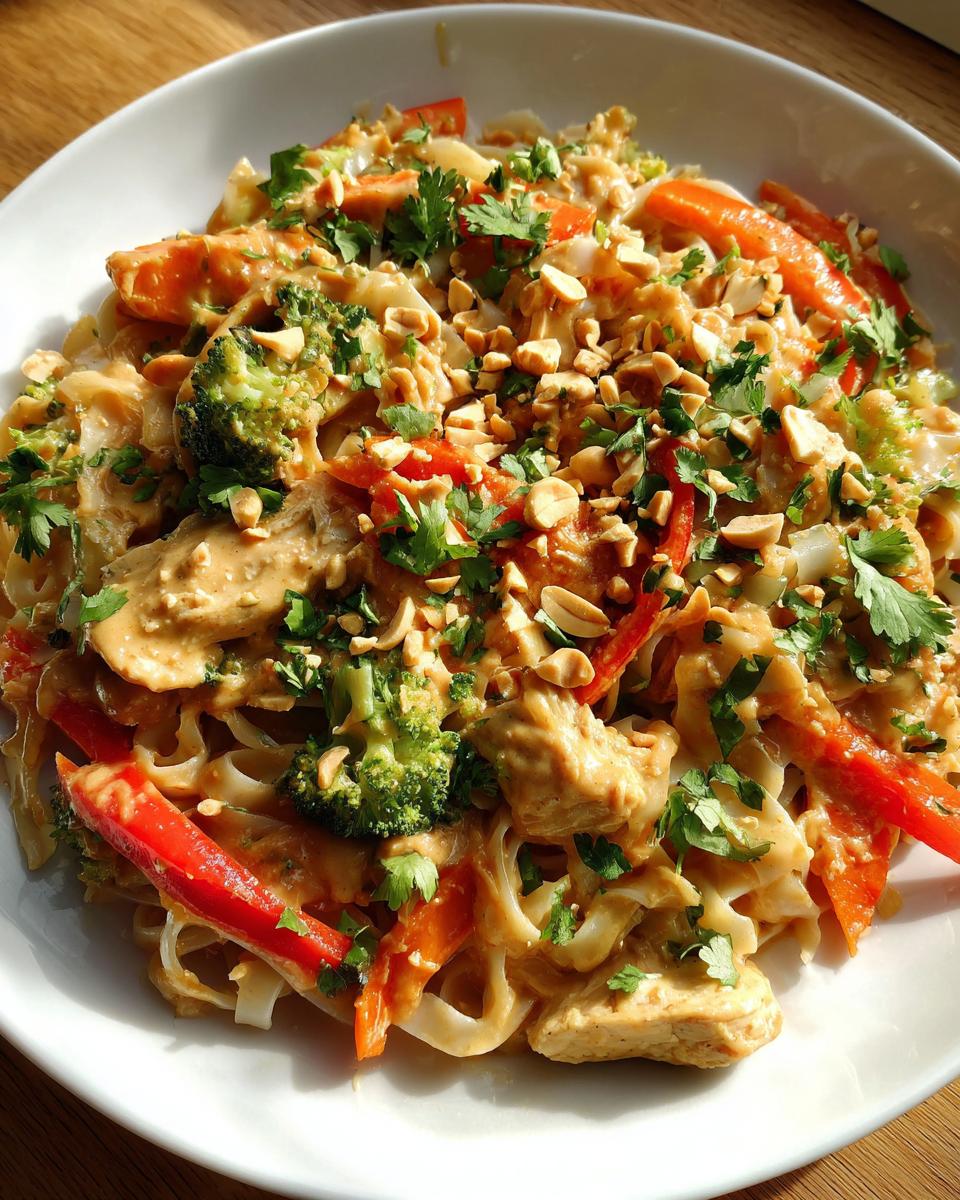 Thai Peanut Chicken Noodles - detail 1