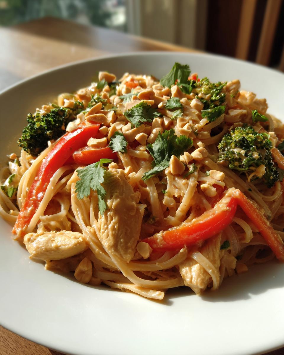 Thai Peanut Chicken Noodles - detail 2