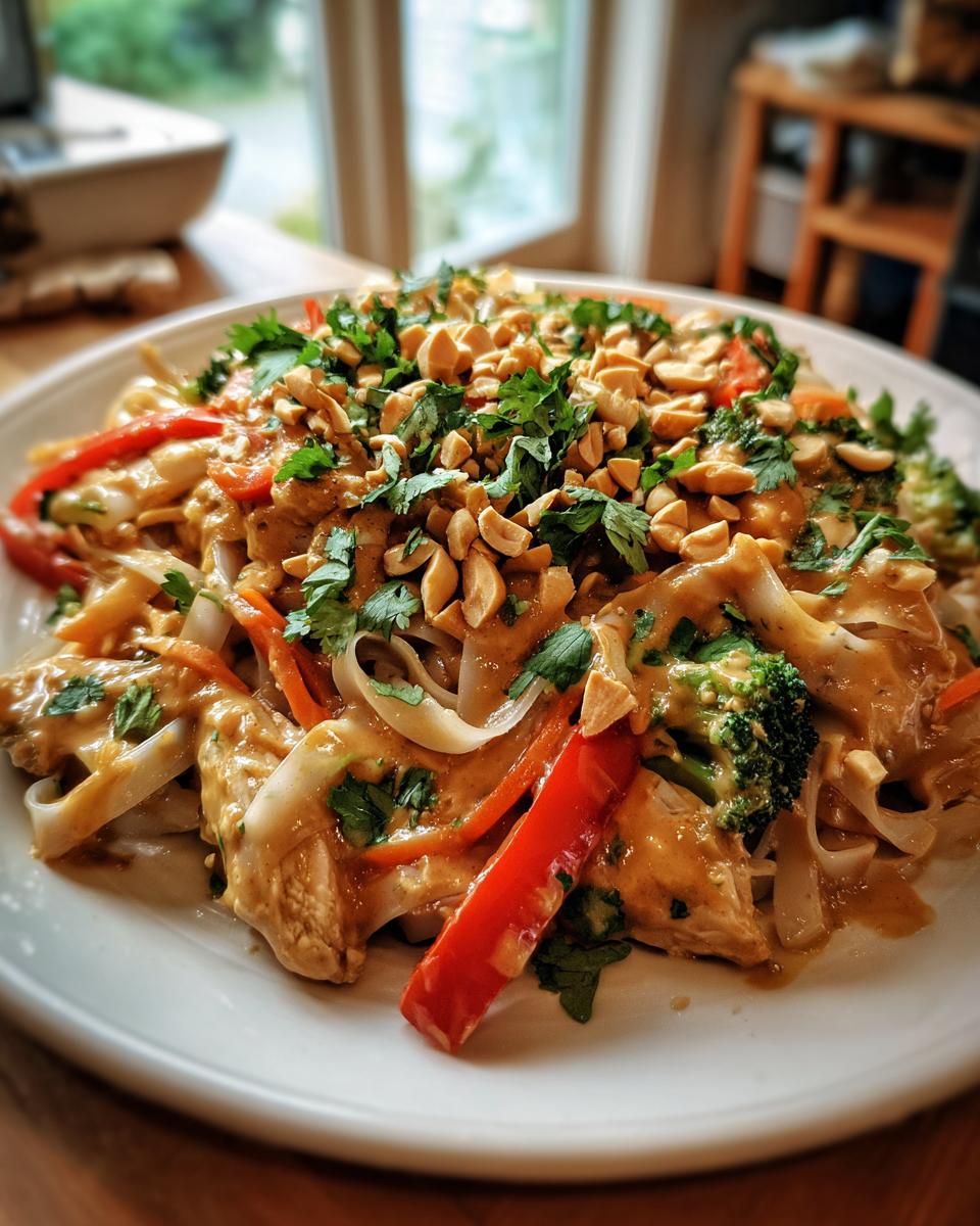 Thai Peanut Chicken Noodles - detail 3