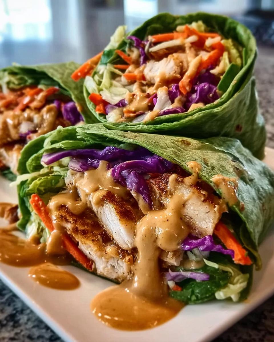 Thai Peanut Chicken Wraps - detail 1