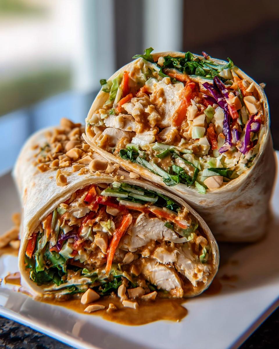 Thai Peanut Chicken Wraps - detail 1