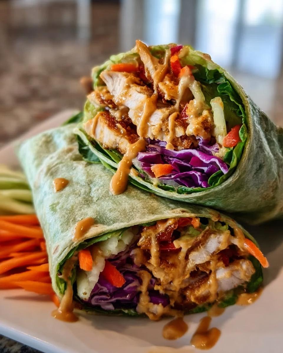 Thai Peanut Chicken Wraps - detail 2