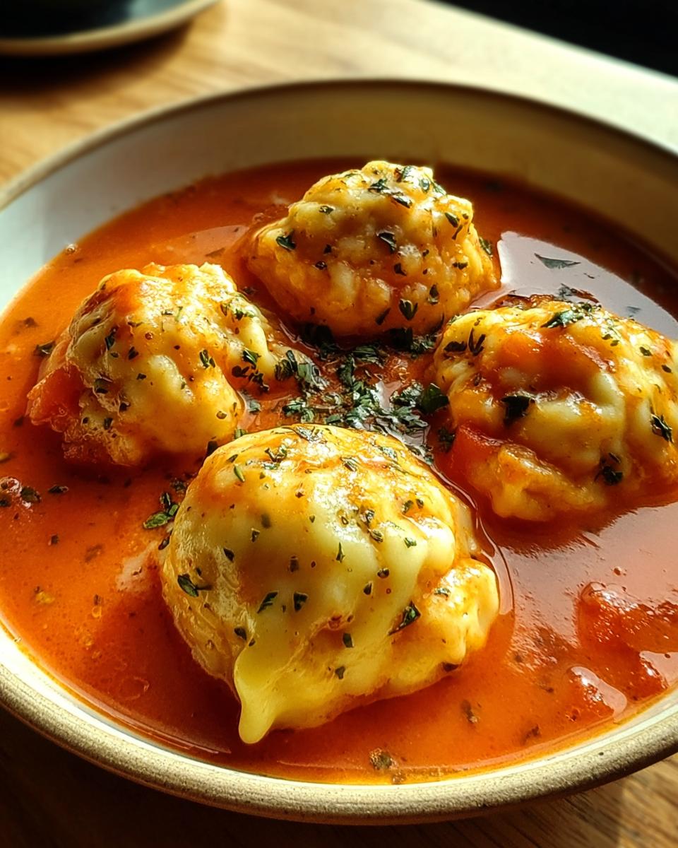 Tomato Dumpling Soup - detail 2