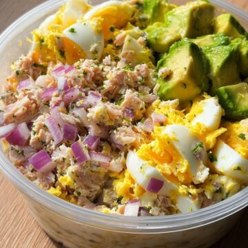Tuna Egg Bowl with Avocado