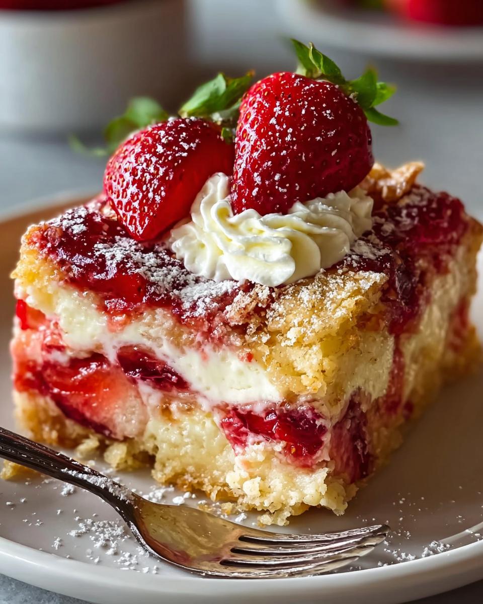 Ultimate Strawberry Cheesecake Dump Cake - detail 2