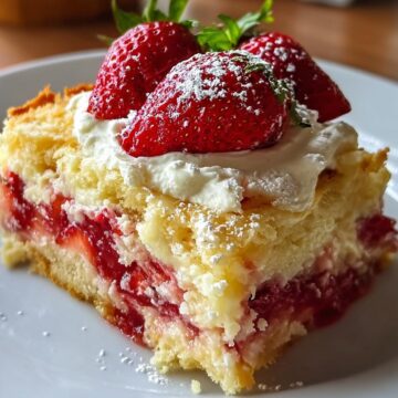 Ultimate Strawberry Cheesecake Dump Cake