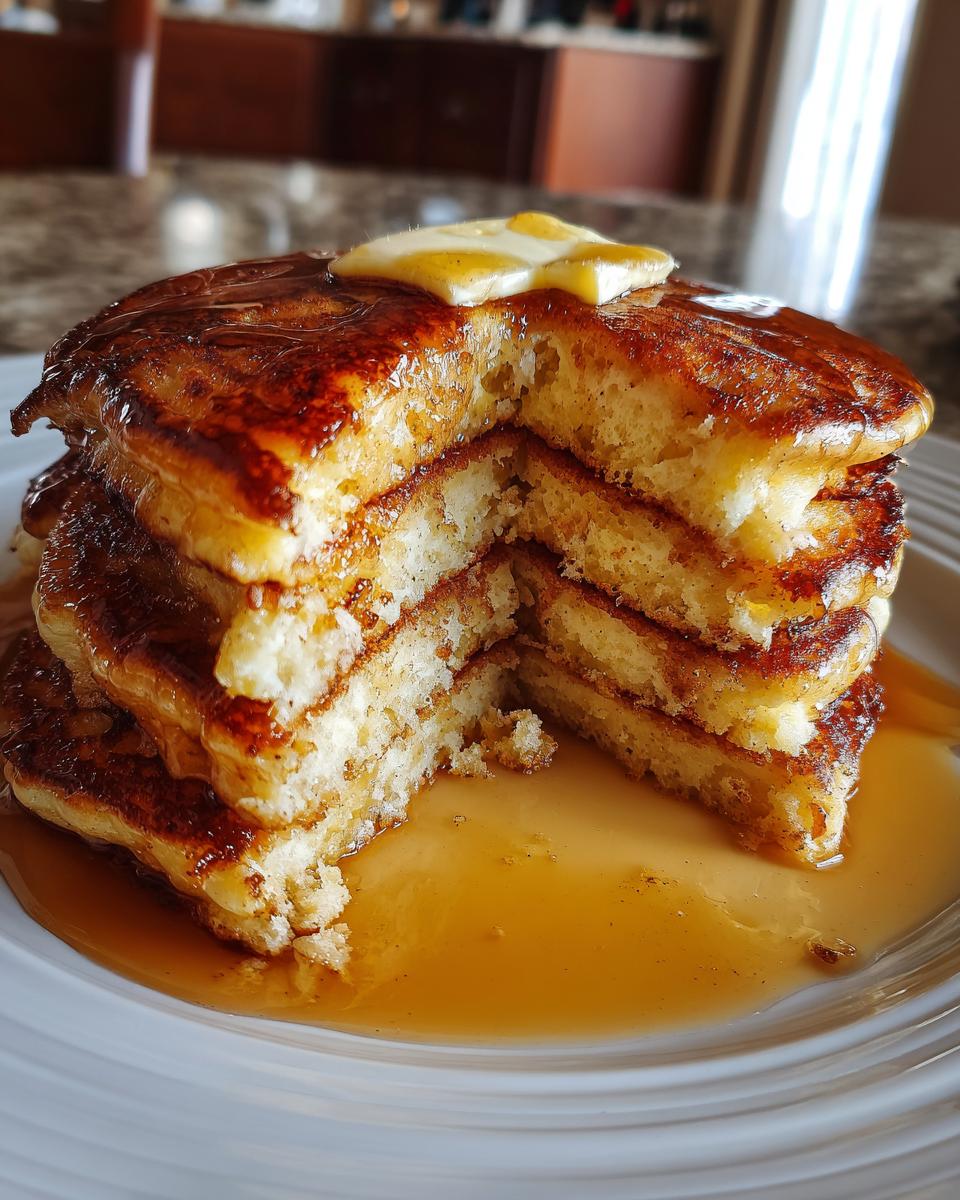 VANILLA CINNAMON BUTTERMILK PANCAKES - detail 2