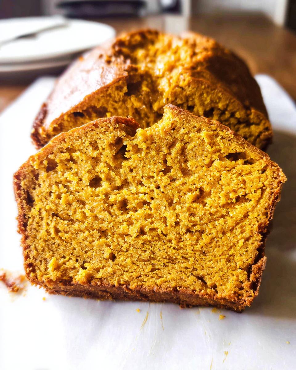 Vanilla pudding pumpkin bread - detail 2