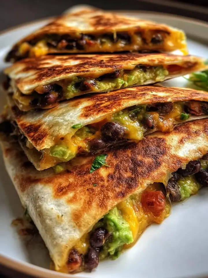 Vegetarian Avocado & Black Bean Quesadilla