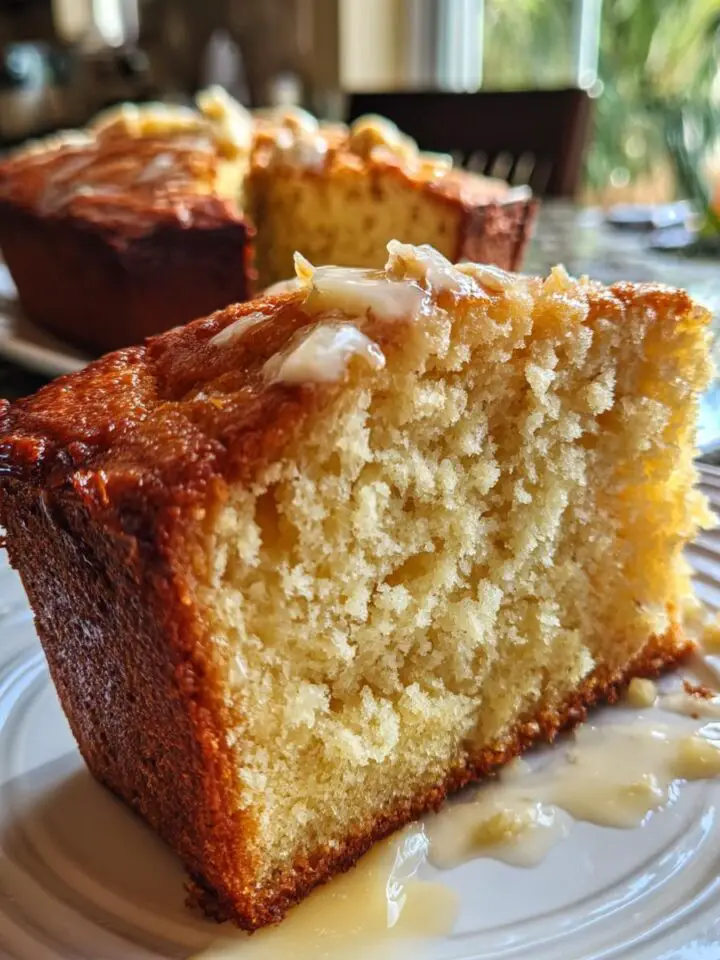 Warm Banana Pudding Pound Cake