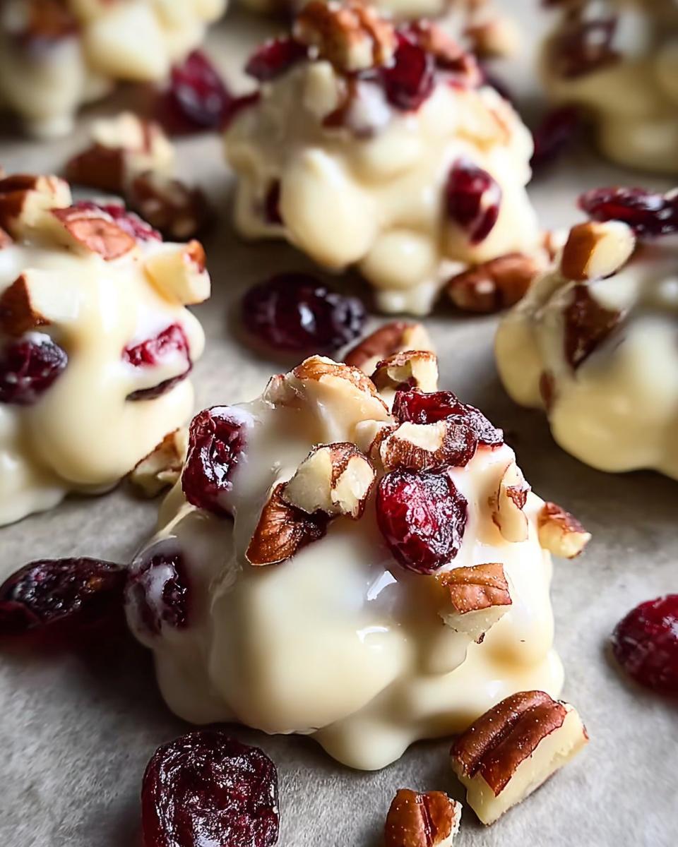 White Chocolate Cranberry Pecan Clusters - detail 2