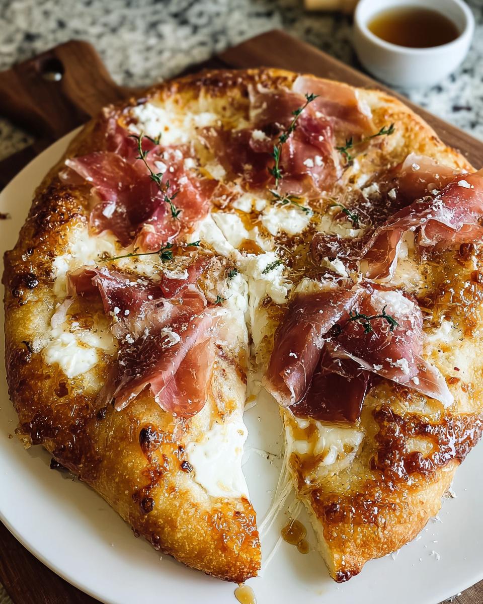White Pizza with Beef Prosciutto Hot Honey - detail 2
