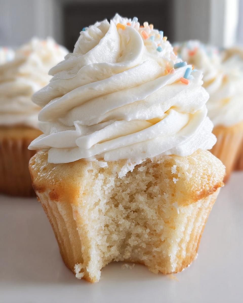 White Vanilla Cupcakes - detail 1