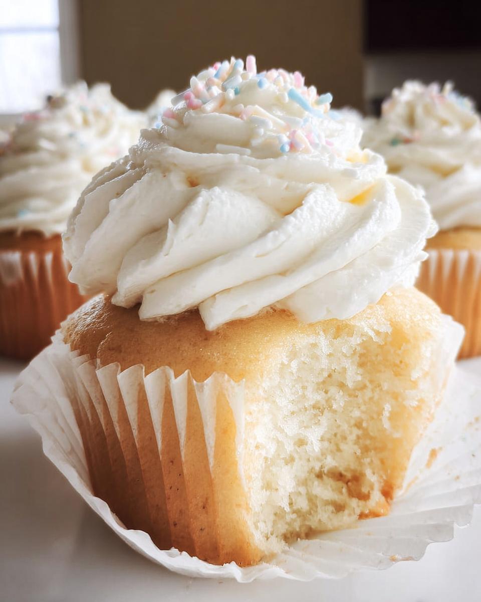 White Vanilla Cupcakes - detail 2