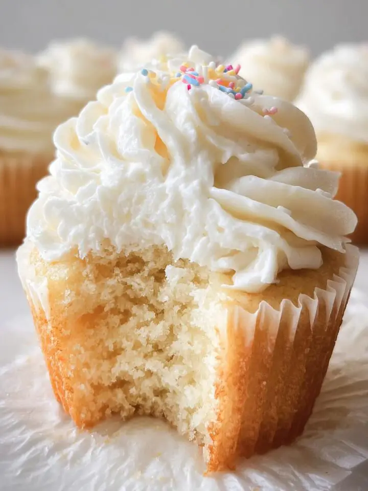 White Vanilla Cupcakes