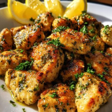 Zesty Air Fryer Lemon Chicken Bites