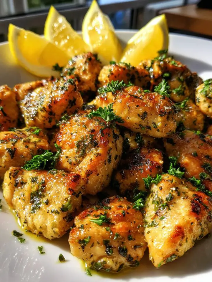 Zesty Air Fryer Lemon Chicken Bites