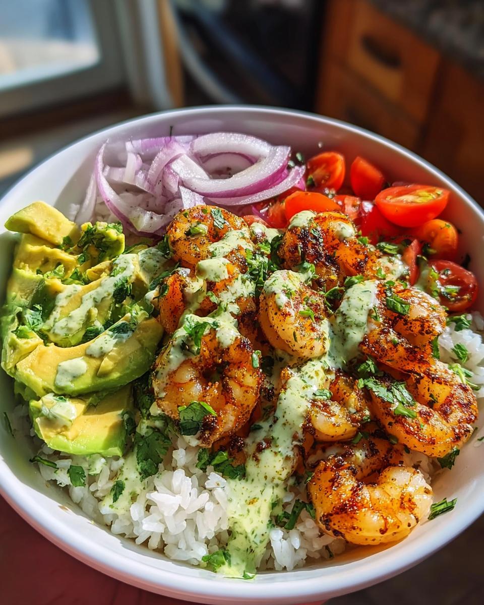 Zesty Shrimp & Avocado Rice Bowls - detail 1