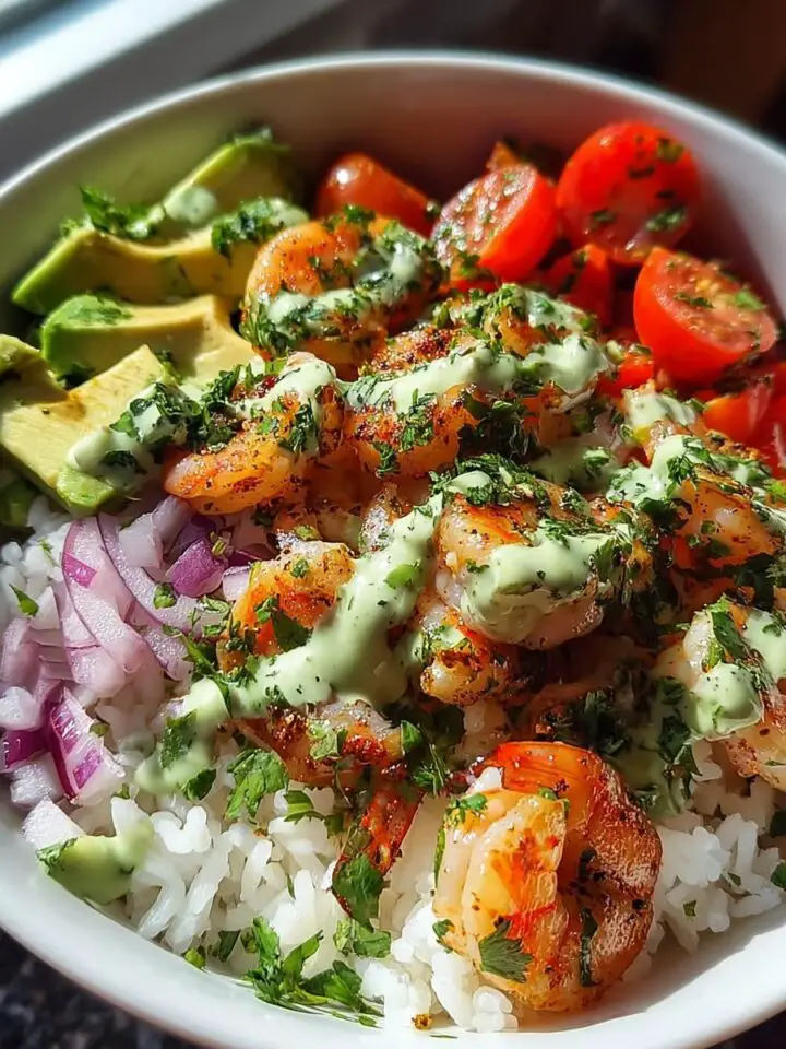 Zesty Shrimp & Avocado Rice Bowls