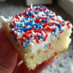 4Th of July Frosted Sugar Cookie Bars