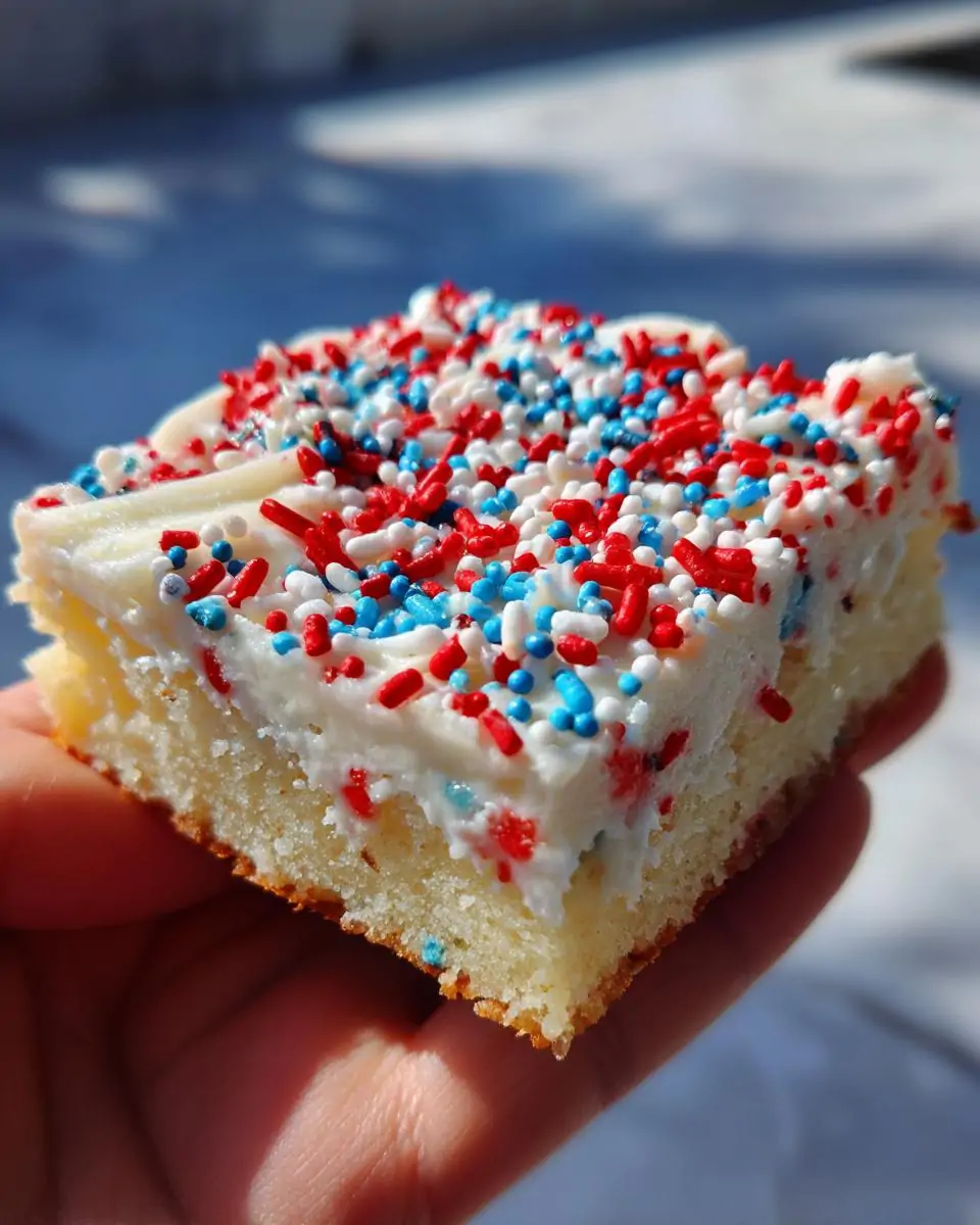 4Th of July Frosted Sugar Cookie Bars - detail 2