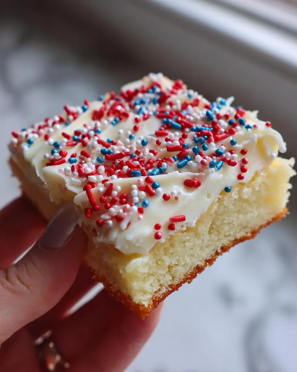 4Th of July Frosted Sugar Cookie Bars - detail 3