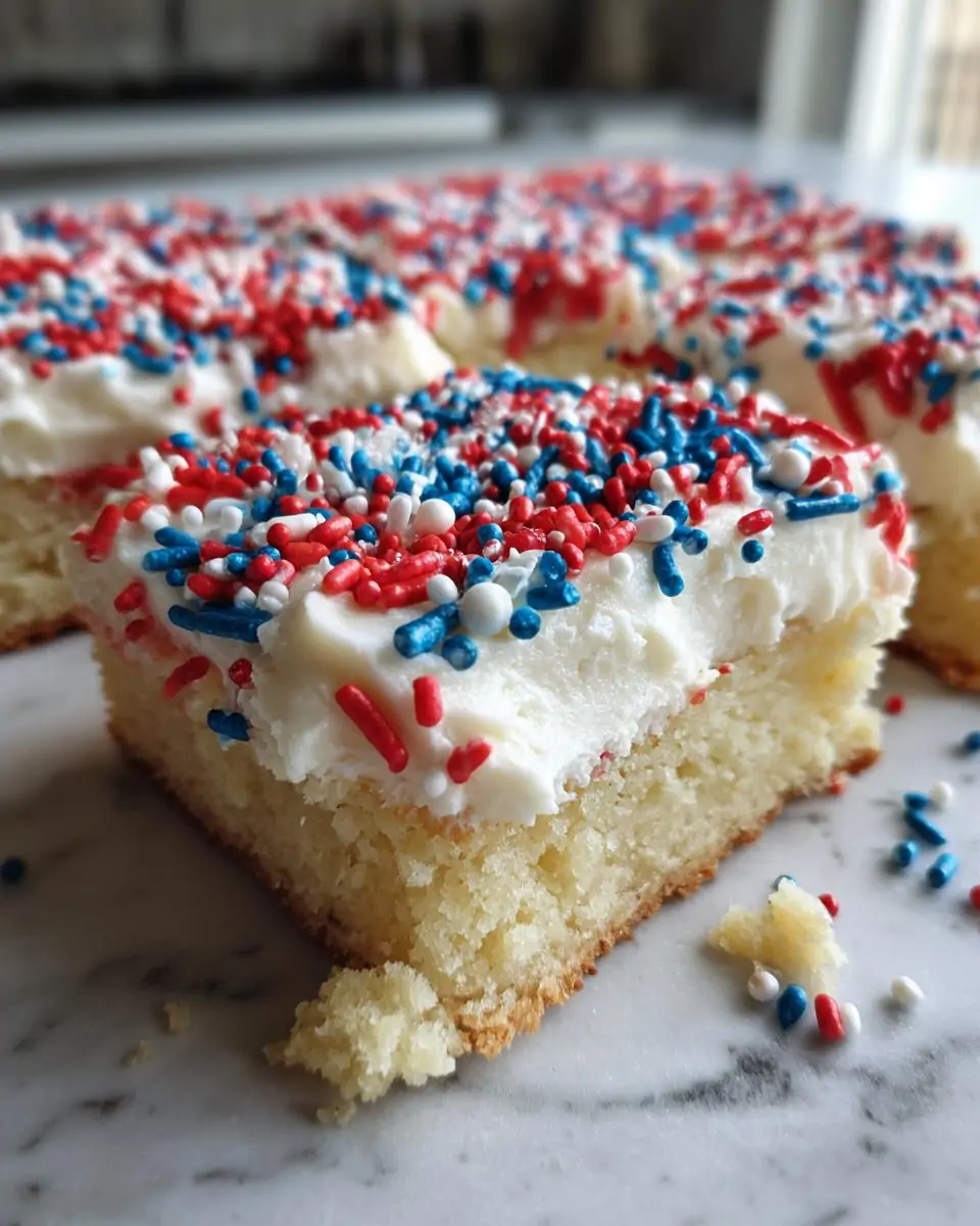 4Th of July Frosted Sugar Cookie Bars - detail 5