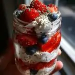 4Th of July Protein Parfaits