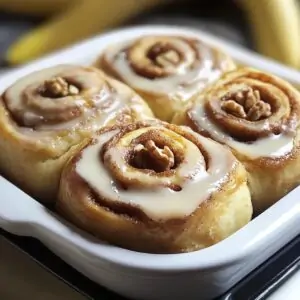 Banana Bread Cinnamon Rolls