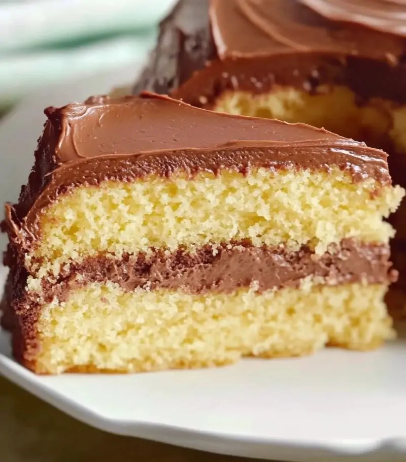 Butter Cake with Hershey Frosting