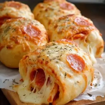 Cheesy Pepperoni Rolls