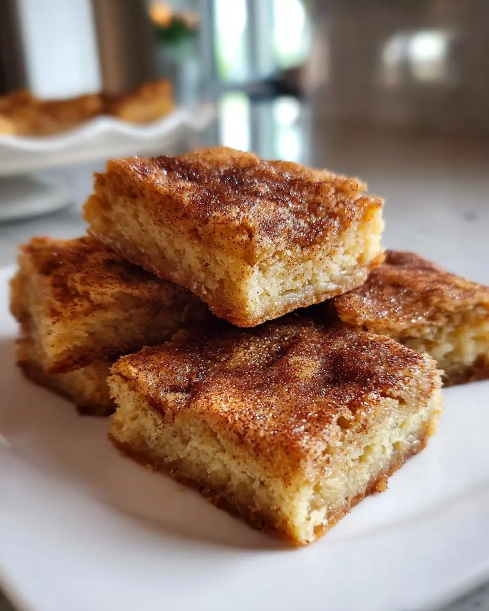 Chewy Snickerdoodle Cookie Bars - detail 1